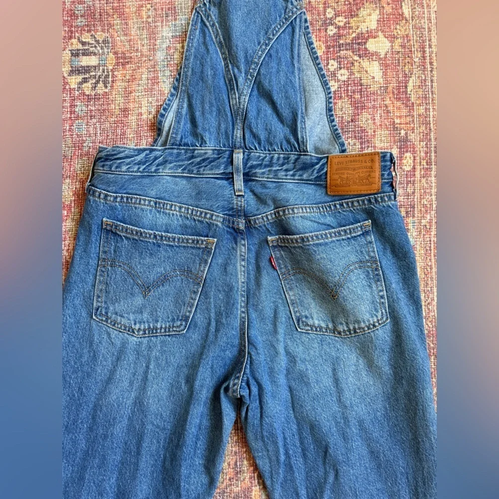 Levi’s Women’s Medium Dylan Blue Denim Overalls